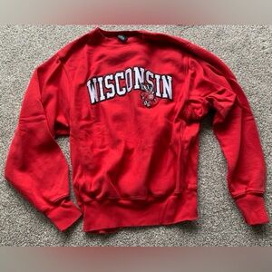 Red Wisconsin Sweatshirt